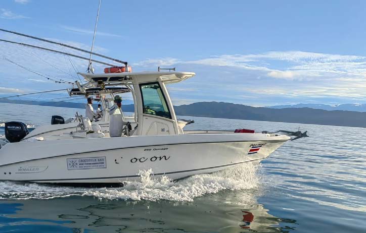 Sport fishing in the southern Pacific waters of Costa Rica
