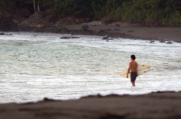 Surfing on the Osa Peninsula coast